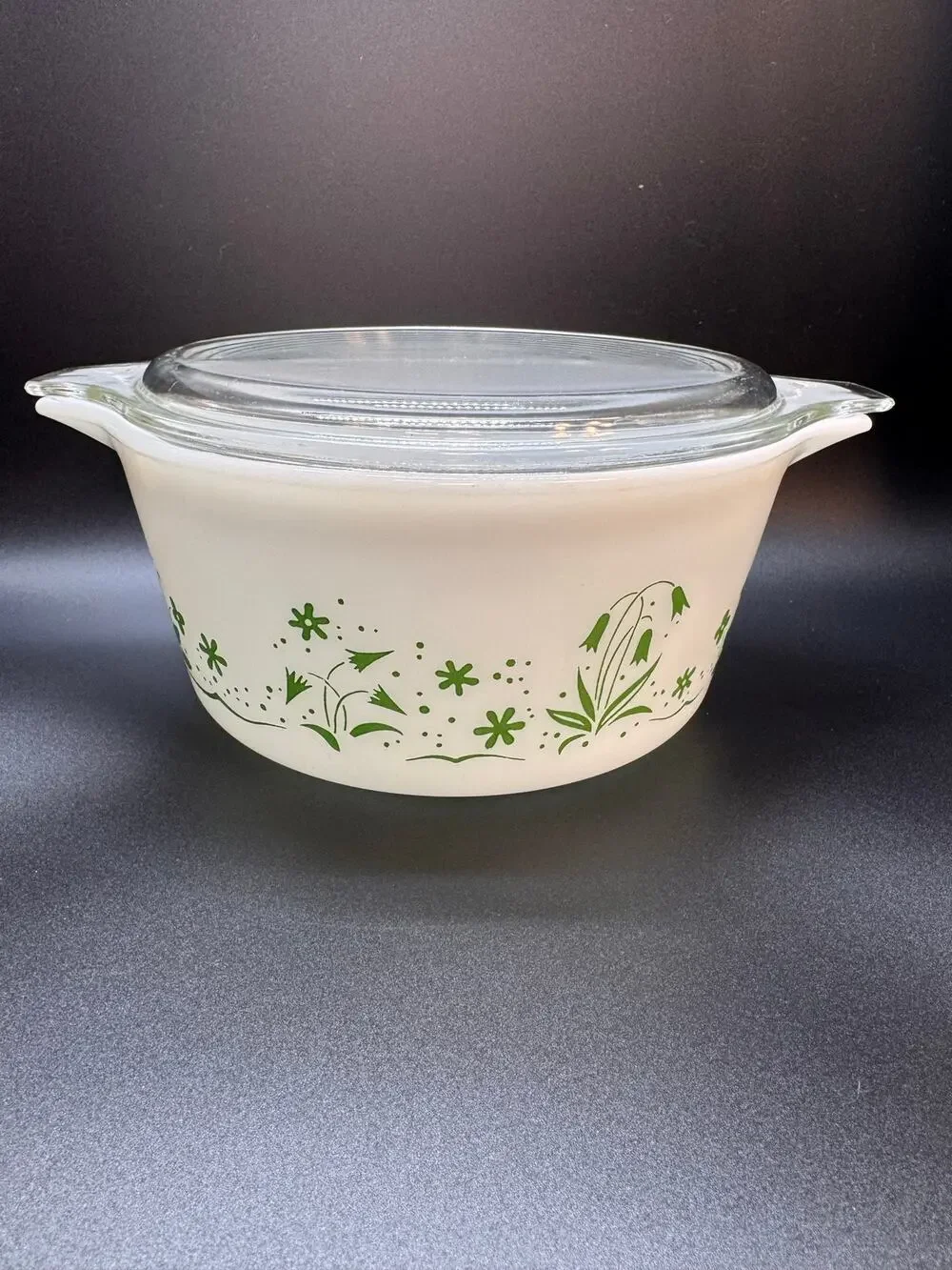 Vintage 1961 PYREX promotional Bride's casserole dish 1.5 qt w/lid RARE!